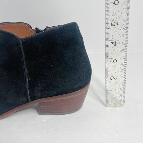 Sam Edelman Petty Black Suede Booties Ankle Boot Women's Size 9 - Picture 7 of 10